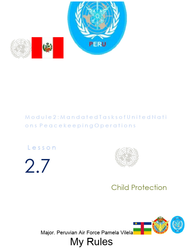 Child Protection in UN Peacekeeping | PDF | United Nations ...