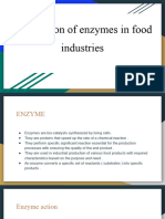 Application of Enzymes in Food Industries