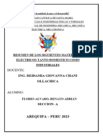 Resumen de Los Siguientes Materiales Electricos Tanto Domestico Como Industriales - Renato Adrian Flores Alvaro