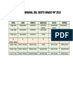 Horario Semanal Modificado