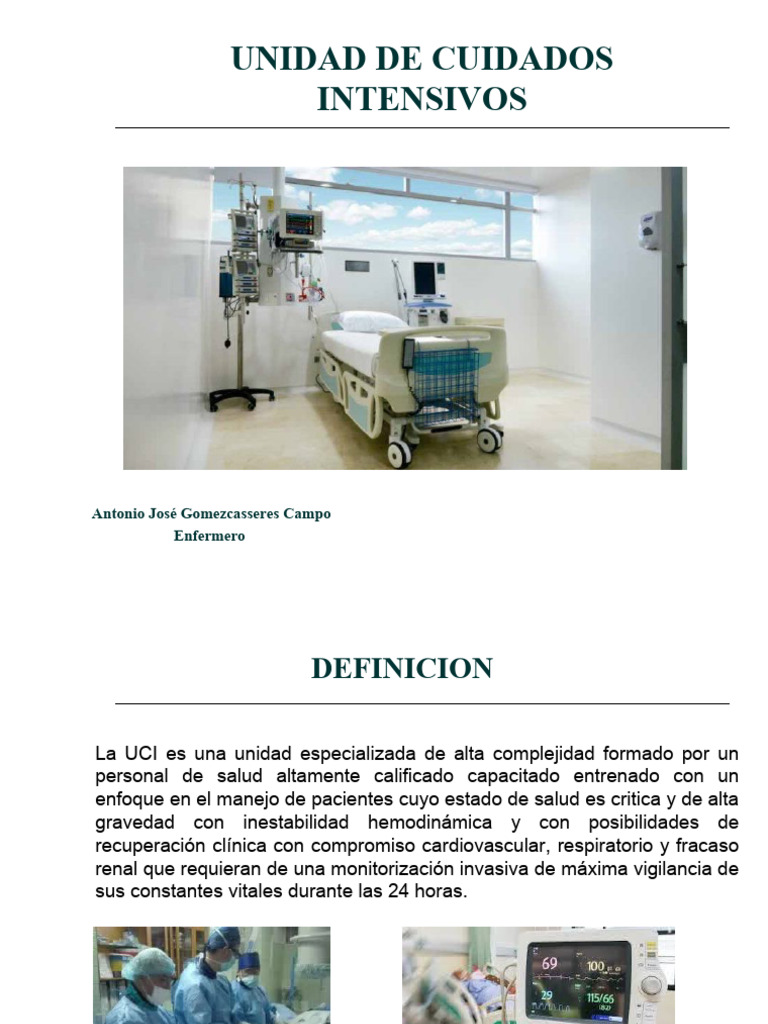 Estructura Uci Pdf Unidad De Cuidados Intensivos Enfermería
