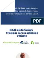 El ABC Del Fertirriego - Principios para Su Aplicación Eficiente