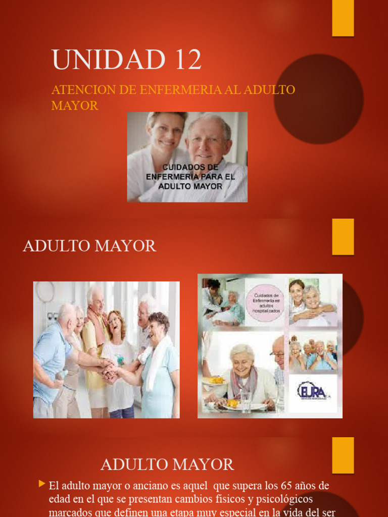 Cuidados de Enfermería en Adultos Mayores | PDF | Vejez | Adultos