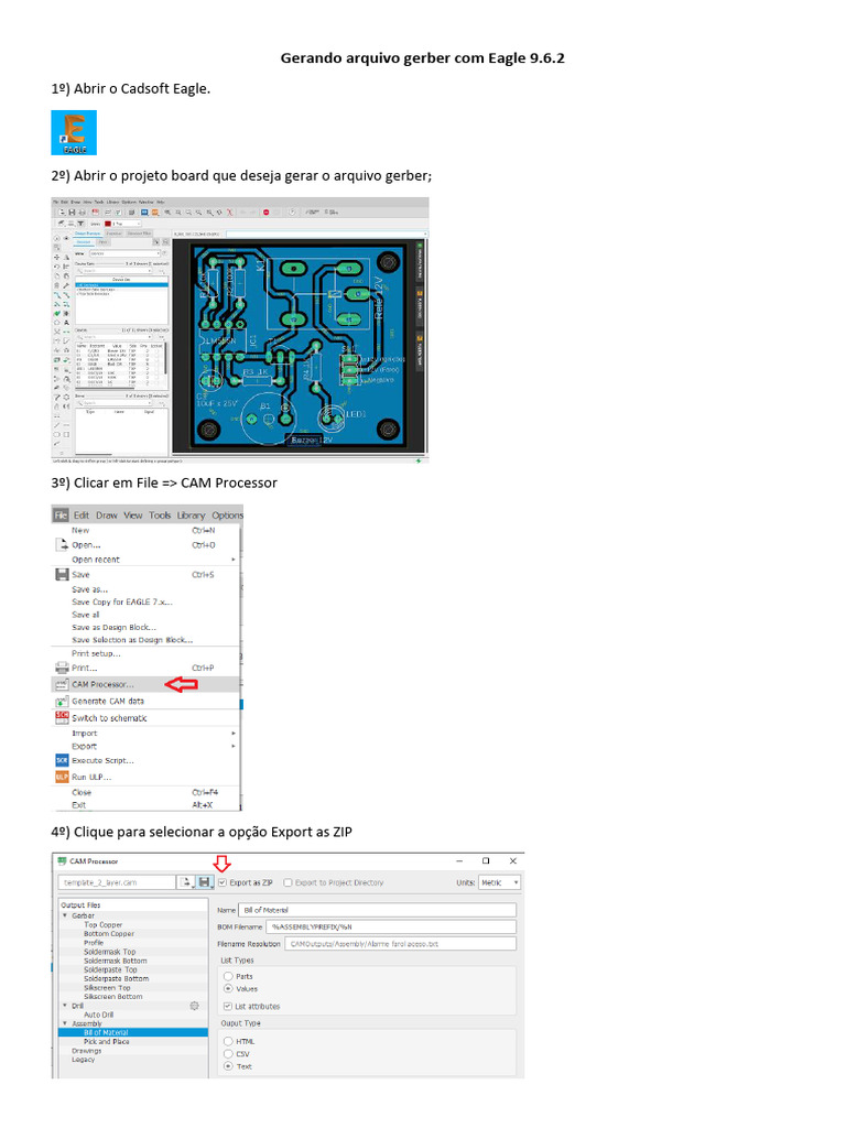 Gerando Arquivo Gerber com Eagle 9.6.2 | PDF | Negócios | Computadores