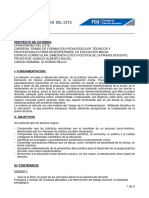 Proyecto de Cátedra Dimensión Etico Política de La Praxis Docente