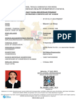 The Indonesian Health Workforce Council: Registration Certificate of Nurse