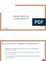 Measures of Variability and Position