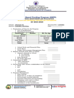 SBFP Form 11-CARMEN CENTRAL DISTRICT