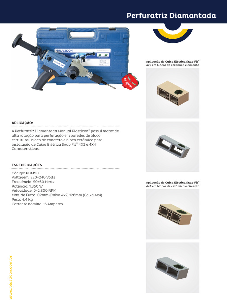Perfuratriz Plasticon | PDF