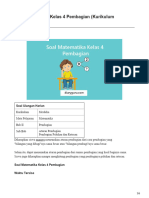 Soal Matematika Kelas 4 Pembagian Kurikulum Merdeka