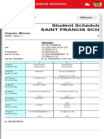 SAINT FRANCIS SCHOOL - Schedules 4