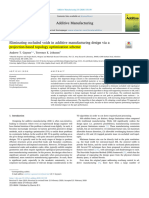 Projection Based Topology Optimization Scheme 2020