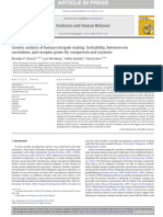 Zietsch Et Al 2014 Genetic Analysis of Extrapair Mating