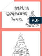 Peach Fun Christmas Pre-School Coloring Book Printable