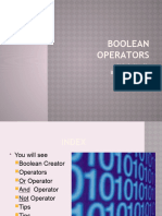 Boolean Operatoor