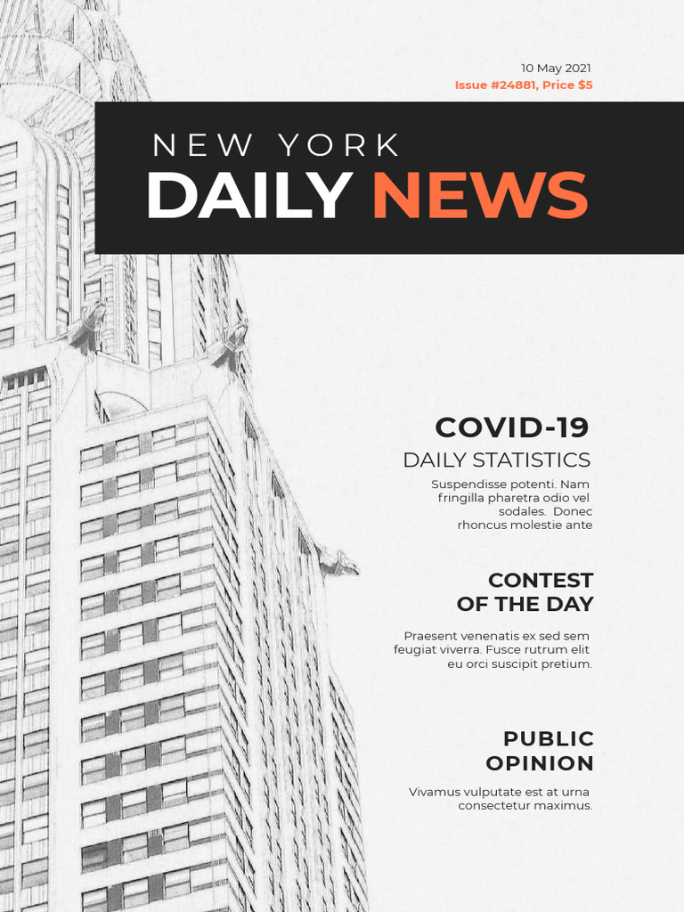 Interactive News Magazine Template PDF