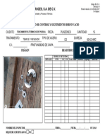 Termproces, S.A. de C.V.: Registro de Control Y Seguimiento Horno Vacio