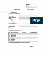 Formulir Permohonan Perubahan Data Akta Kelahiran