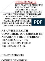 Health Professionals Q1 M2