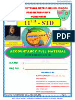 11th Accountancy Full Study Material English Medium 2023-24