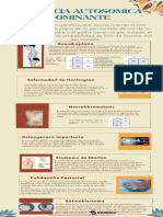 Infografia de Herencia Autosomica Dominante y Recesiva Gabriela Gabriel Galarza 2