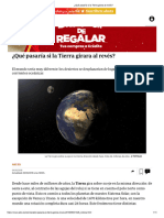 ¿Qué Pasaría Si La Tierra Girara Al Revés