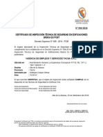 Certificado de Defensa Civil N°056-2018