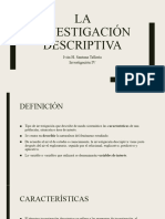 La Investigación Descriptiva