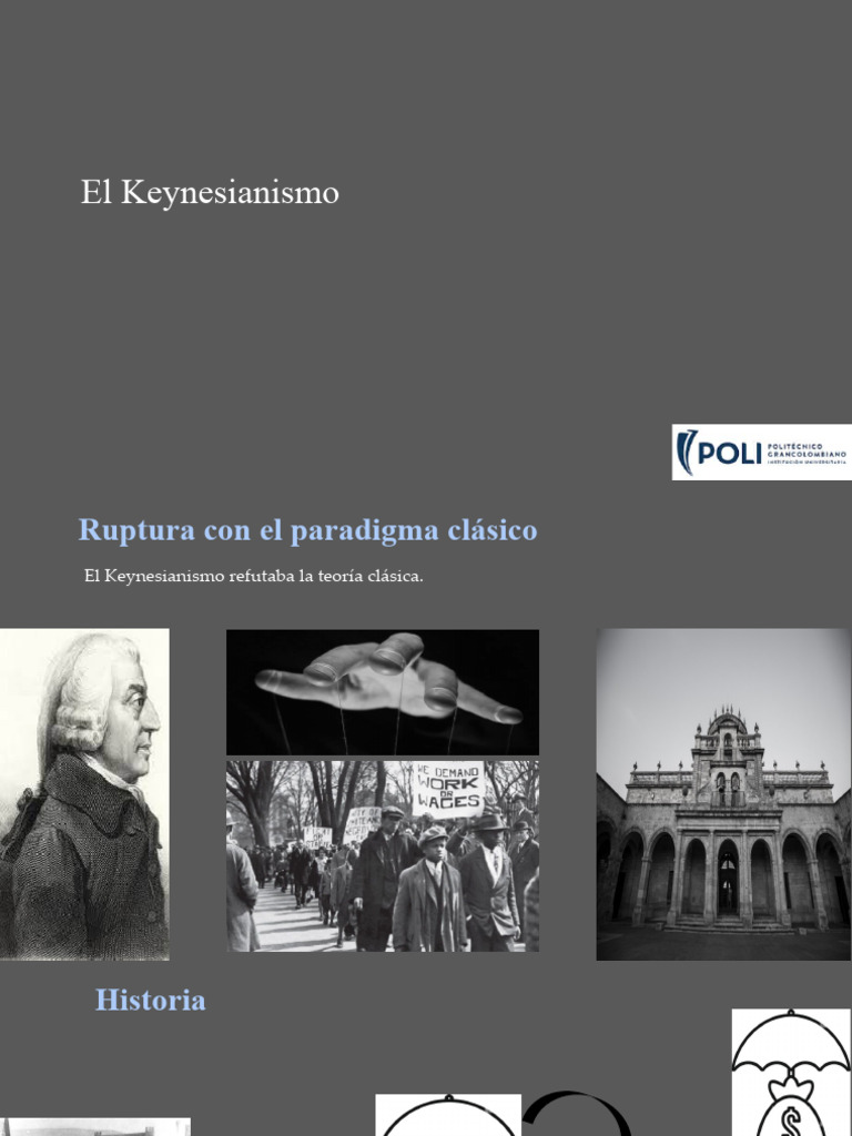 El Keynesianismo Presentacion PDF Economía keynesiana La política