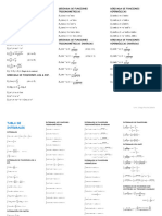 Tabla de Derivadas e Integrales