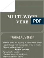 Multi Word Verb