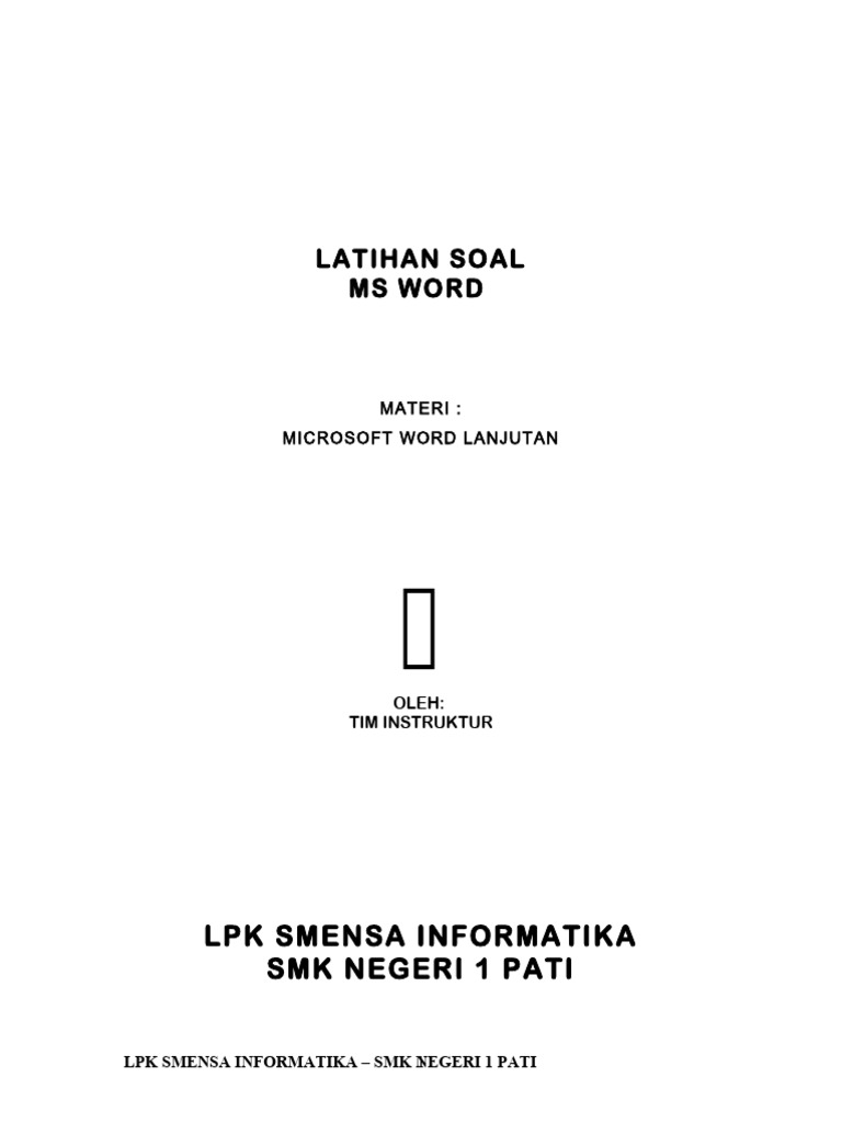 Dokumen Tips Latihan Ms Word 55b0d187331ab Pdf