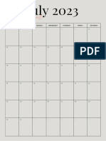 Neutral Tones Red Modern Minimal 2023 Monthly Calendar Planner
