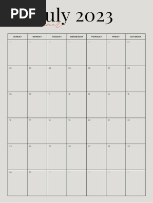 Neutral Tones Red Modern Minimal 2023 Monthly Calendar Planner