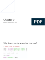 Chapter 9 - List Data Structure