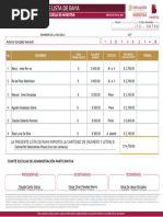 Formato de Lista de Raya 2022 | PDF | Privacidad de la información ...