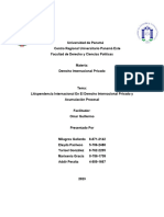 Litispendencia Internacional en El Derecho Internacional Privado y Acumulación Procesal (Inter. Privado) .