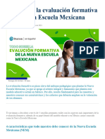 Todo Sobre La Evaluación Formativa en La Nueva Escuela Mexicana
