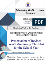 Monitoring Checklist