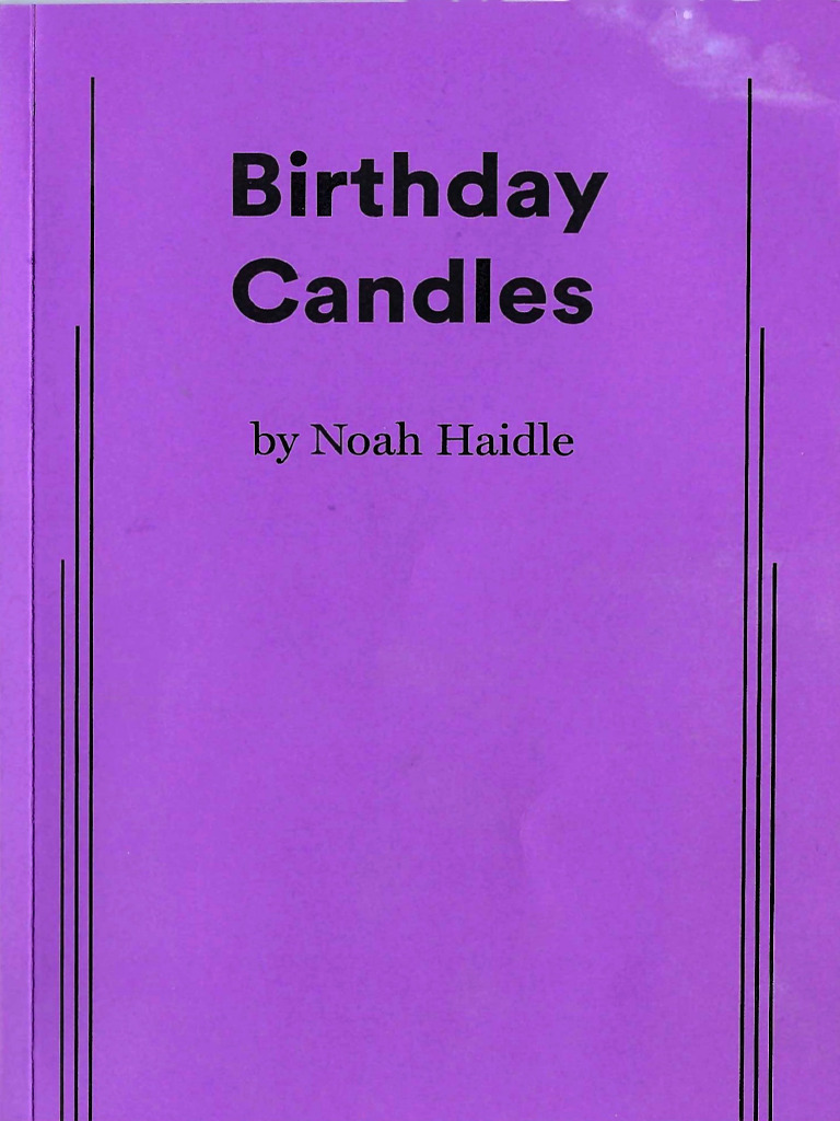 Birthday Candles Noah Haidle PDF