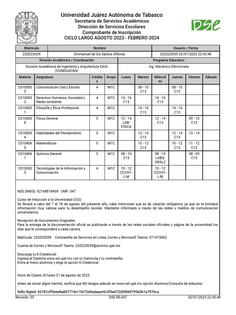 Horario PDF