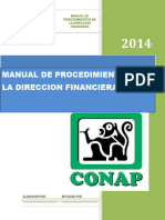 Manual de Procedimientos de La Dirección Financiera