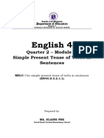 English 4 Q2 M5 Week5 MELC05 Simple Present Tense of Verbs - MaElainePre - FINAL