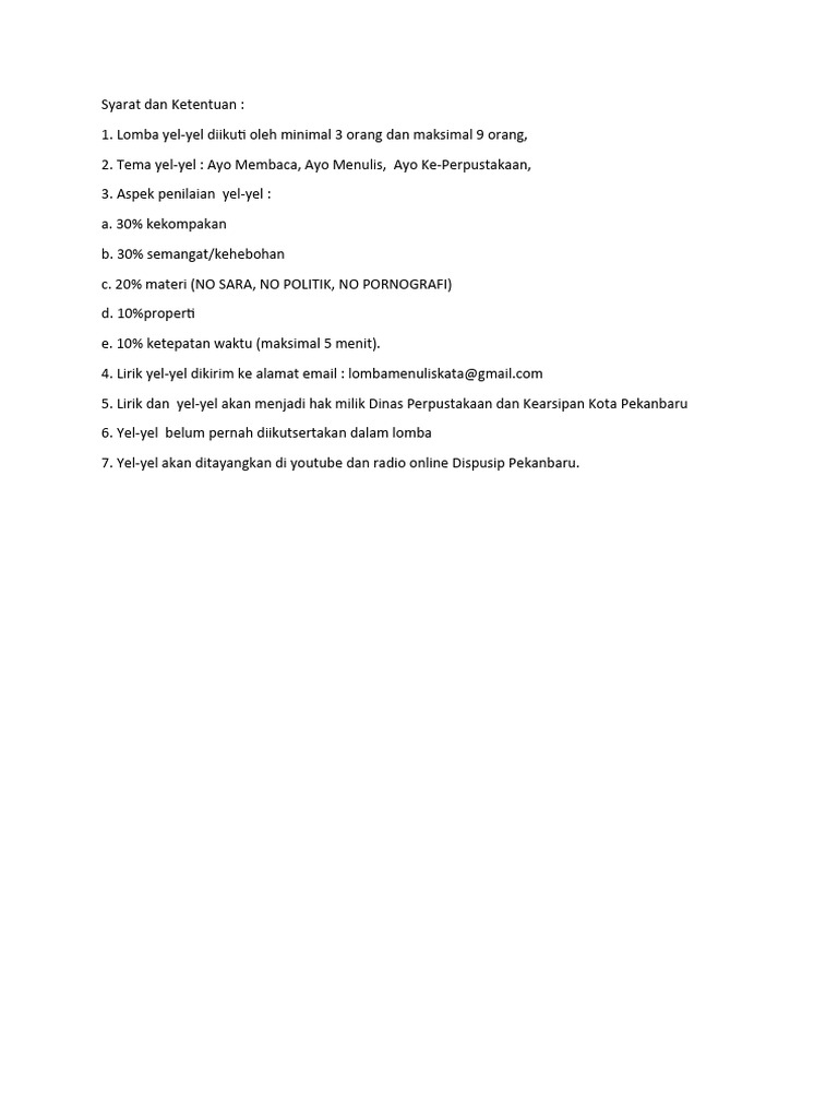 Syarat Dan Ketentuan | PDF | Ilmu Sosial