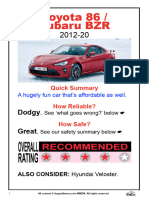 Toyota 86, Subaru BZR 2012-20