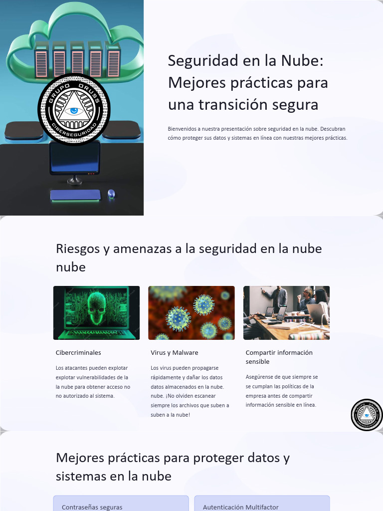Seguridad en La Nube Mejores Practicas para Una Transicion Segura Grupo ...