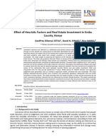 Effect of Heuristic Factors and Real Estate Investment in Embu County, Kenya