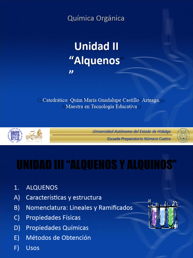 Características y Nomenclatura de Alquenos | PDF | Alqueno | Hidrocarburos