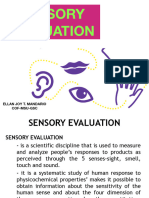 Lecture 5. Sensory Evaluation