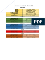 Fechas de Examen